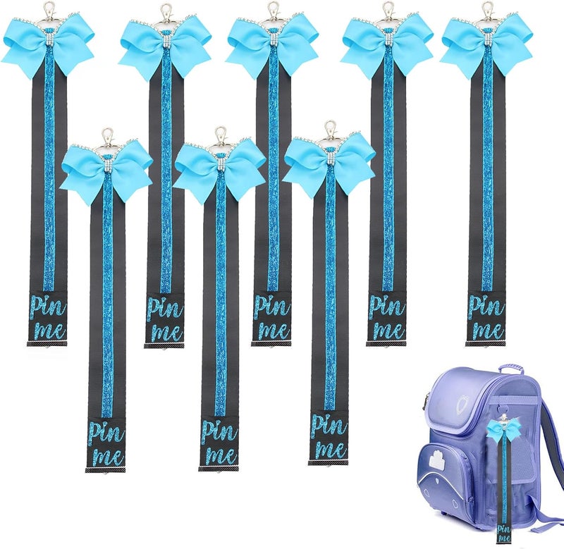 Hipcheer Cheer Pin Strap Pin Me Ribbon for Backpack Glitter Cheerleader Keychain Cheer Gifts Cheer Bow Pin Holder - Image 1